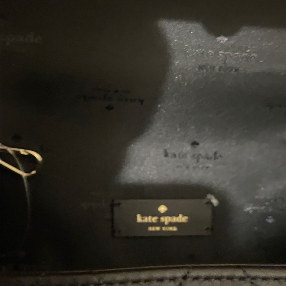 Kate Spade Black Quilted Heart Hand Arm Cross body Bag - Picture 5 of 7